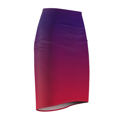 Violet Ombré Women's Pencil Skirt