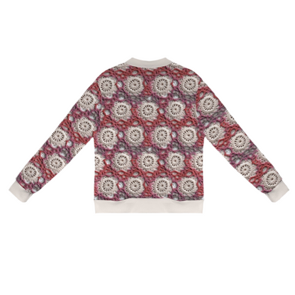 Cranberry Crochet Casual Long Sleeve Zip-Up Bomber Jacket
