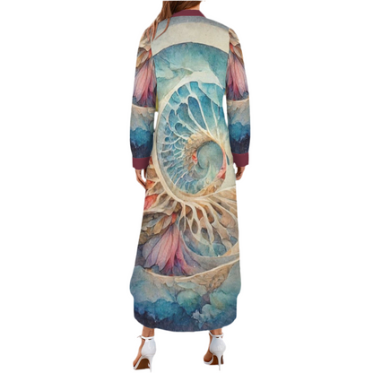 Heart of the Ocean Women's Button Long Sleeve Shirt Dress