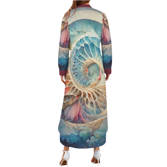 Heart of the Ocean Women's Button Long Sleeve Shirt Dress