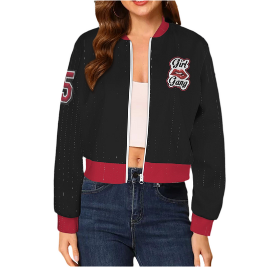 “Girl Gang” (black) Bomber Jacket