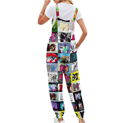 I Want My MTV Spaghetti Strap Jumpsuit