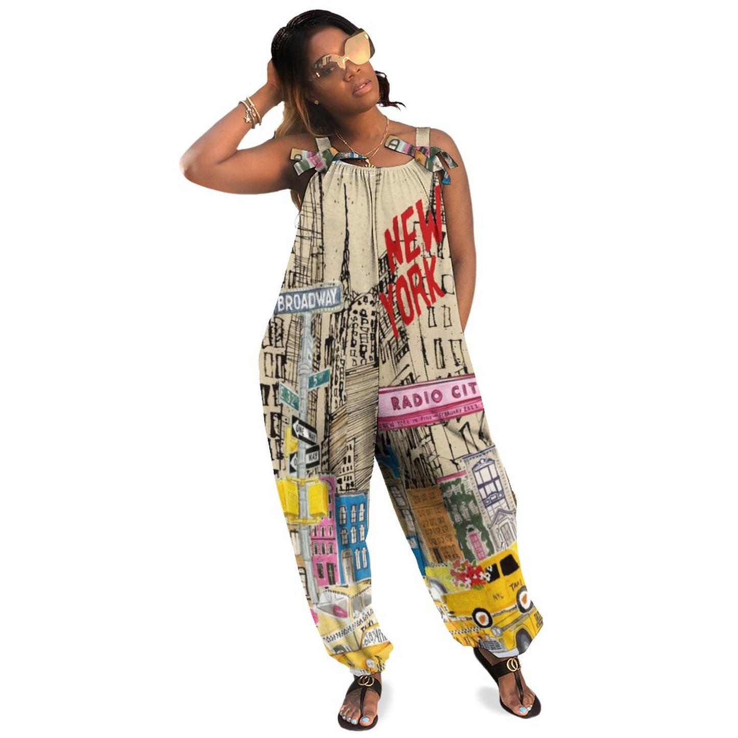 Color Me NYC Spaghetti Strap Jumpsuit