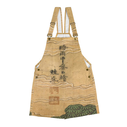 The Banquet of Seowangmo (Xiwangmu), Queen Mother of the West, (one of the most ancient and powerful goddesses in the Chinese pantheon.), on Unisex Suspender Jumpsuit
