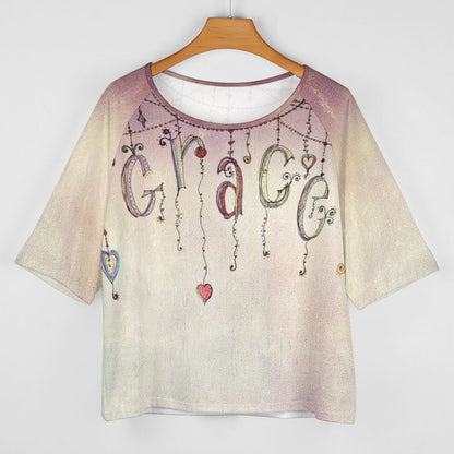 Be Grace Women’s Off the Shoulder Half-Sleeve T-shirt