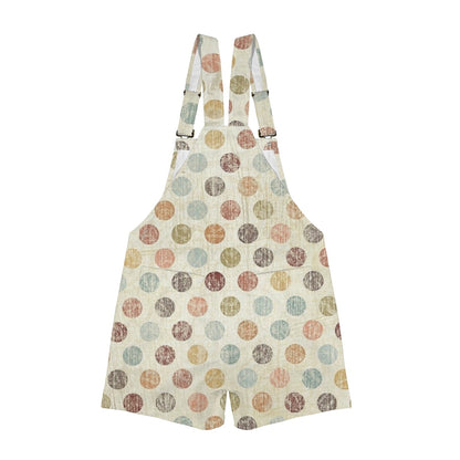 Mossy Dots Unisex Suspender Jumpsuit