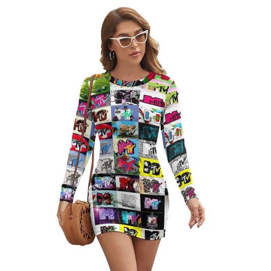 I Want My MTV Long Sleeve Dress