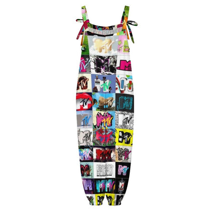I Want My MTV Spaghetti Strap Jumpsuit