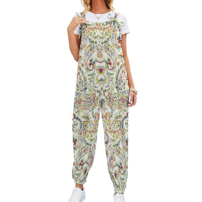 Watercolor Paisley Spaghetti Strap Jumpsuit