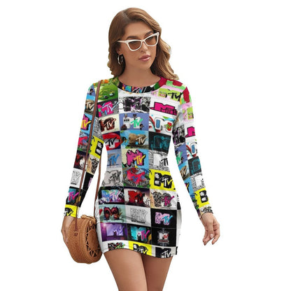 I Want My MTV Long Sleeve Dress