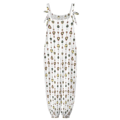 Cute as a Bead Spaghetti Strap Jumpsuit RP (All-Over Printing)
