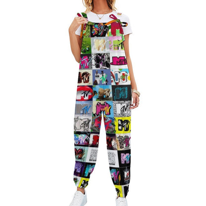 I Want My MTV Spaghetti Strap Jumpsuit