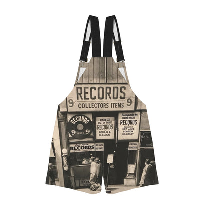 Record Collectors Unisex Suspender Jumpsuit