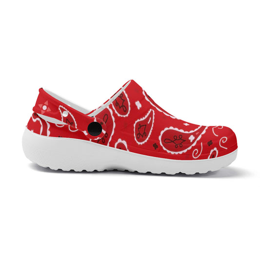 Bandanna Paisley Unisex Lightweight Nursing Clogs